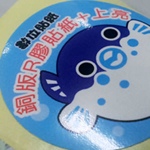 易撕貼紙+過光膠